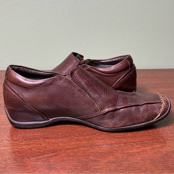 Pikolinos | Brown Leather Stitch Detail Shoes - 38 - Picture 6 of 9